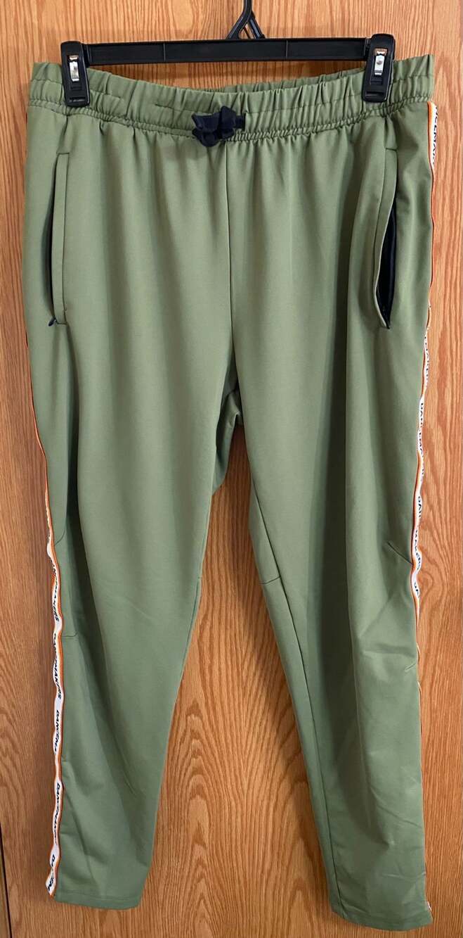 Dancemakers Dancemakers Track Pants Size XL Green Zip Pockets